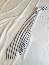 Load image into Gallery viewer, Men’s Necktie in Black and White Stripe