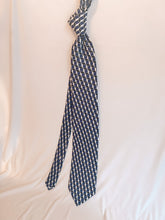 Load image into Gallery viewer, Limited | Men’s Silk Necktie in Black and Blue Geometric Cube