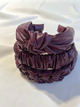 Load image into Gallery viewer, Berry Pleather Headbands | Burgundy Pleather Headbands | Limited Collection