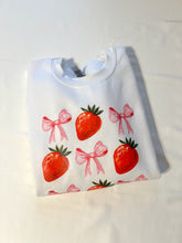 Load image into Gallery viewer, Strawberry Bow Sweatshirt | Spring Collection