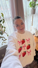 Load image into Gallery viewer, Strawberry Bow Sweatshirt | Spring Collection