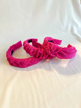 Load image into Gallery viewer, Pink Plisse Pleat Headbands | Spring Collection