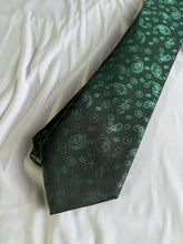 Load image into Gallery viewer, Men’s Necktie in Emerald Paisley