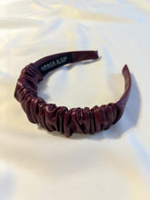 Load image into Gallery viewer, Berry Pleather Headbands | Burgundy Pleather Headbands | Limited Collection