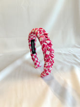 Load image into Gallery viewer, Pink and White Check Headbands | Spring Collection