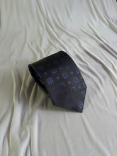 Load image into Gallery viewer, Men’s Necktie in Navy Blue Diamond