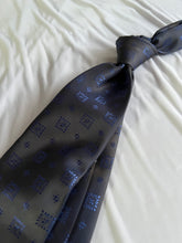 Load image into Gallery viewer, Men’s Necktie in Navy Blue Diamond
