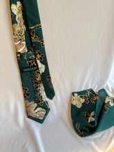 Load image into Gallery viewer, Limited | Men’s Necktie in Hunter Green and Taupe Floral