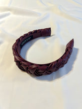Load image into Gallery viewer, Berry Pleather Headbands | Burgundy Pleather Headbands | Limited Collection
