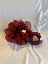 Load image into Gallery viewer, Organza Extra Large Scrunchies | Shimmer Scrunchies | Christmas Collection