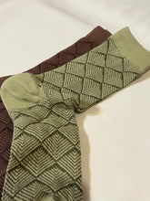 Load image into Gallery viewer, Men’s Dress Socks in Diamond Texture