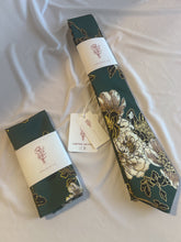 Load image into Gallery viewer, Limited | Men’s Necktie in Hunter Green and Taupe Floral