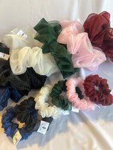 Load image into Gallery viewer, Mini Organza Scrunchies | Skinny Shimmer Scrunchies | Christmas Collection