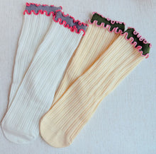 Load image into Gallery viewer, Women’s Socks | Ribbed Ruffle Edge