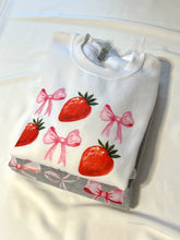 Load image into Gallery viewer, Strawberry Bow Sweatshirt | Spring Collection