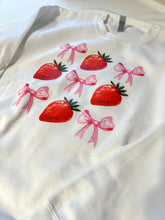 Load image into Gallery viewer, Strawberry Bow Sweatshirt | Spring Collection