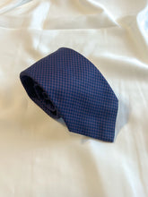 Load image into Gallery viewer, Limited - 2 Left | Men’s Japanese Cotton Necktie in Blue and Brown Houndstooth