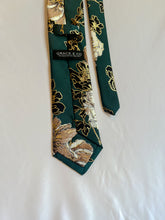 Load image into Gallery viewer, Limited | Men’s Necktie in Hunter Green and Taupe Floral