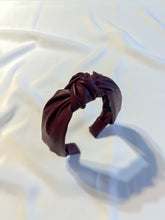 Load image into Gallery viewer, Berry Pleather Headbands | Burgundy Pleather Headbands | Limited Collection