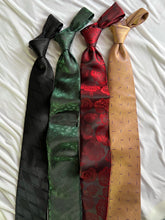 Load image into Gallery viewer, Men’s Necktie in Deep Red Roses