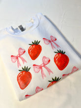 Load image into Gallery viewer, Strawberry Bow Sweatshirt | Spring Collection