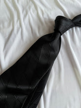 Load image into Gallery viewer, Men’s Necktie in Black Argyle