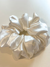 Load image into Gallery viewer, Ivory Giant Satin Scrunchie | White Extra Large Scrunchies