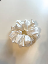 Load image into Gallery viewer, Ivory Giant Satin Scrunchie | White Extra Large Scrunchies
