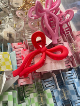Load image into Gallery viewer, Bubblegum Pink Bow Claw Clips | Hair Ribbon Claw Clip