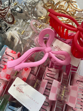 Load image into Gallery viewer, Bubblegum Pink Bow Claw Clips | Hair Ribbon Claw Clip