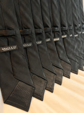 Load image into Gallery viewer, Limited - 2 Left | Men’s Silk Necktie in Black Herringbone | Limited
