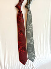 Load image into Gallery viewer, Men’s Necktie in Red Atlas | Red Map Tie