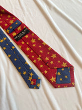 Load image into Gallery viewer, Boy’s Cotton Necktie in Patriotic Stars