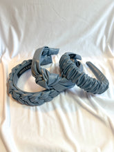 Load image into Gallery viewer, Blue Pleather Headbands