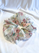 Load image into Gallery viewer, Floral Mesh Oversized Scrunchie | Extra Large Scrunchie