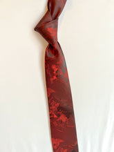 Load image into Gallery viewer, Men’s Necktie in Red Atlas | Red Map Tie