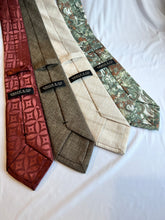 Load image into Gallery viewer, LIMITED Men’s Necktie in Linen Sand | Beige Windowpane Necktie