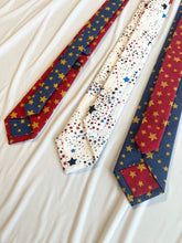 Load image into Gallery viewer, Boy’s Cotton Necktie in Patriotic Stars