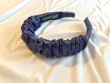 Load image into Gallery viewer, Navy Satin Headbands
