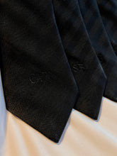 Load image into Gallery viewer, Limited - 2 Left | Men’s Silk Necktie in Black Herringbone | Limited