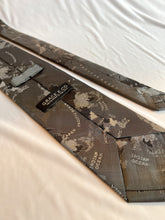 Load image into Gallery viewer, Men’s Necktie in Steel Atlas | Silver Gray Map Tie