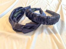 Load image into Gallery viewer, Navy Satin Headbands