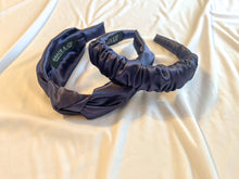 Load image into Gallery viewer, Navy Satin Headbands