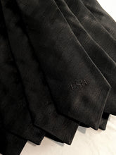 Load image into Gallery viewer, Limited - 2 Left | Men’s Silk Necktie in Black Herringbone | Limited