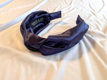 Load image into Gallery viewer, Navy Satin Headbands