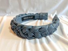 Load image into Gallery viewer, Blue Pleather Headbands
