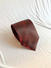 Load image into Gallery viewer, Men’s Necktie in Red Atlas | Red Map Tie