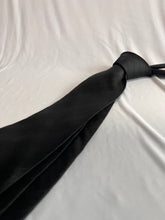 Load image into Gallery viewer, Limited - 2 Left | Men’s Silk Necktie in Black Herringbone | Limited