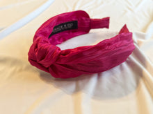 Load image into Gallery viewer, Hot Pink Pleated Headbands