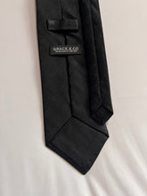 Load image into Gallery viewer, Limited - 2 Left | Men’s Silk Necktie in Black Herringbone | Limited